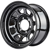 D Window Wheel [Size: 16" x 8"] Black