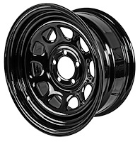 D Window Wheel [Size: 16" x 8"] Black