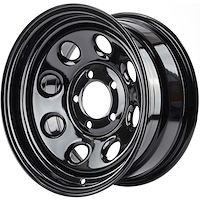 Baja-8 Steel Wheel [Size: 15 x 7"] Black