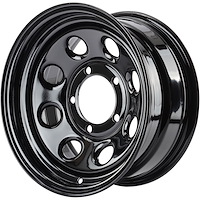 Baja-8 Steel Wheel [Size: 15 x 7"] Black