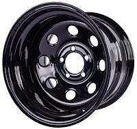 Baja-8 Steel Wheel [Size: 15 x 10"] Black