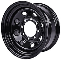 Baja-8 Steel Wheel [Size: 16 x 8"] Black