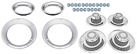 Rally Wheel Restoration Kit with Derby Style Center Cap Set [14 in. x 7 in. Wheels]