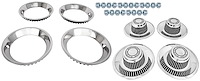 Rally Wheel Restoration Kit with Derby Style Center Cap Set [14 in. x 7 in. Wheels]