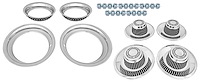 Rally Wheel Restoration Kit with Derby Style Center Cap Set [15 in. x 6 in. Wheels]