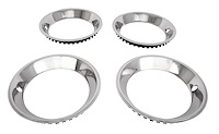 Stainless Steel Deep Dish Trim Ring Set for 15 in. x 7 in. Wheels [2.375 in. D x 2.750 in. W]
