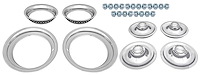 Rally Wheel Restoration Kit with 1967 Drum Brake Center Cap Set [15 in. x 7 in. Wheels]