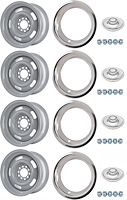 Rally Wheels, Trim Rings, Center Caps Kit [Size: 15" x 7"] Silver