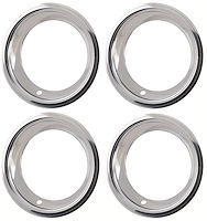 Rally Wheel Trim Ring Set for JEGS 15 in. x 7 in. Rally Wheels [4-Piece]