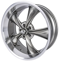 Resto-Rod Wheel [Size: 20" x 10"] Machined Lip with Grey Spokes