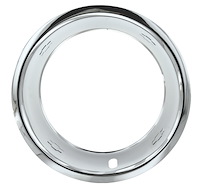 Stainless Deep Dish Trim Ring Set w/Bowtie Logo for Rally 15 in. x 8 in. & 15 in. x 10 in. Wheels [2.500 in. Deep x 3.250 W]