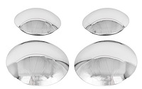 Baby Moon Center Caps [Stainless Steel, Polished]
