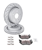 Truck-N-Tow JX25 Brake Pads & Rotors Kit Fits Select 2007-2022 Chrysler, Dodge, RAM Models w/352 mm Dia. Rotors [Rear]