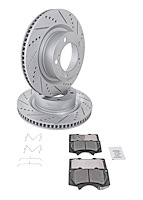 Truck-N-Tow JX25 Brake Pads & Rotors Kit Fits 2016-2021 Lexus LX570 , Select 2007-2022 Toyota Models [Front]