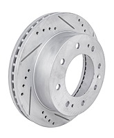 JX-Series Drilled & Slotted Rotor Fits Select Chevrolet & GMC 2500, 3500 Series Trucks [Right/Passenger Side Front]
