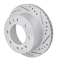 JX-Series Drilled & Slotted Rotor Fits Select Chevrolet & GMC 2500, 3500 Series Trucks [Right/Passenger Side Rear]