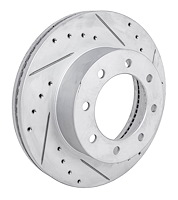 JX-Series Drilled & Slotted Rotor Fits 2013-2023 Ford F250 Super Duty & F350 Super Duty [Right/Passenger Side Front]