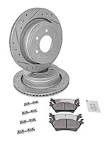 Truck-N-Tow JX25 Brake Pads & Rotors Kit Fits 2012-2018 Ford F150 [Rear]