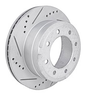 JX-Series Drilled & Slotted Rotor Fits 2013-2022 Ford F250 Super Duty & F350 Super Duty [Left/Driver Side Rear]