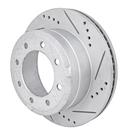 JX-Series Drilled & Slotted Rotor Fits 2013-2022 Ford F250 Super Duty & F350 Super Duty [Right/Passenger Side Rear]