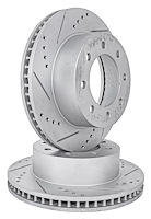 JX-Series Drilled & Slotted Rotors Fits 2003-2008 Dodge RAM 1500 Mega Cab, 2500, 3500 w/8 Lug Bolt Pattern [Front Set]