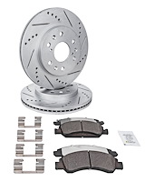 Street Performance JX11 Brake Pads & Rotor Kit Fits Select 2007-2020 Cadillac Escalade, Chevy & GMC 1500 Model Trucks [Front]