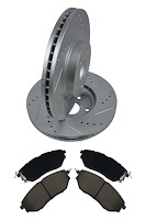 Street Performance JX11 Brake Pads & Rotors Kit Fits Select 2006-2021 Subaru, Legacy, Outback, WRX, STI  [Front]