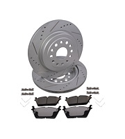Truck-N-Tow JX25 Brake Pads & Rotors Kits Fits 2019-2023 RAM1500 w/375 mm Dia. Rotors [Rear]
