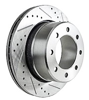 JX-Series Drilled & Slotted Rotor Fits 2009-2010 Dodge RAM 2500, 3500 & 2011-2023 RAM 2500, 3500 [Right/Passenger Side Rear]