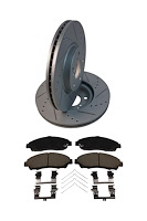 Street Performance JX11 Brake Pads & Rotors Kit Fits Select 2007-2020 Acura MDX, RLX, ZDX, Honda Pilot [Front]