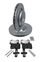 Sport Performance JX17 Brake Pad & Rotor Kit Fits Select 2005-2023 Chrysler & Dodge Models w/350 mm Dia. Vented Rotors [Rear]