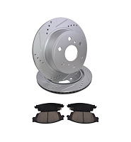 Street Performance JX11 Brake Pads & Rotors Kit Fits Select 2014-2020 Cadillac, Chevrolet, GMC [Rear]