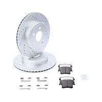 Sport Performance JX17 Brake Pad & Rotor Kit Fits Select 2005-2023 Chrysler & Dodge Models w/320 mm Dia. Vented Rotors [Rear]