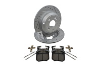 Sport Performance JX17 Brake Pad & Rotor Kit Fits 2019-2022 Genesis G70, 2018-2021 KIA Stinger [Rear]