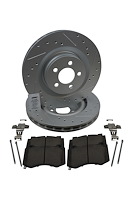 Street Performance JX11 Brake Pads & Rotors Kit Fits Select 1970-1996 Buick, Cadillac, Chevrolet, GMC, Olds, Pontiac [Front]