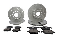 Street Performance JX11 Brake Pads & Rotors Kit Fits 2015-2020 Volkswagen Passat [Front/Rear]