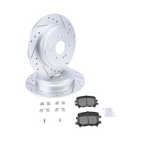 Street Performance JX11 Brake Pads & Rotors Kit Fits 2007-2013 Acura MDX, ZDX, 2009-2017 Honda Odyssey, Pilot [Rear]