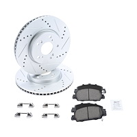 Street Performance JX11 Brake Pads & Rotors Kit Fits 2013-2022 Honda Accord [Front]