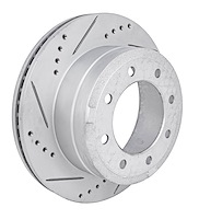 JX-Series Drilled & Slotted Rotor Fits 2005-2012 Ford F250 Super Duty, F350 Super Duty [Left/Driver Side Rear]