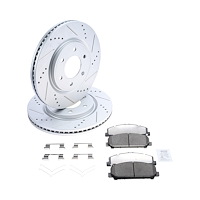 Truck-N-Tow JX25 Brake Pads & Rotors Kits Fits 2012-2015 Nissan Armada, 2011-2022 Nissan Titan [Front]