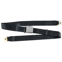 2-Point Non-Retractable Seat Belt, Black with Lift Latch [Length: 74 in.]