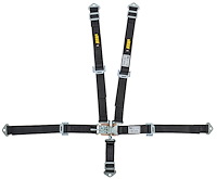 Ultra Series 5-Point Harness w/Latch & Link for Jr Dragster [Black]