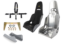 Race Seat Combo Kit with Safety Harness
