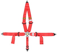 Red Cam Lock Ultra Series Harness 5-Point Design Pull Down V-Type