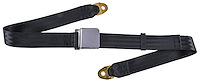 2-Point Non-Retractable Seat Belt, Black with Lift Latch [Length: 60 in.]