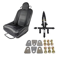 Black Vinyl Off Road Seat Kit