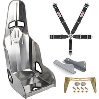 16 in. Race Seat and Black Harness Kit