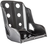 Bomber Seat 18 in. Black Aluminum