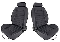 Low-Back Bucket Seat Kit With Headrest [Black]