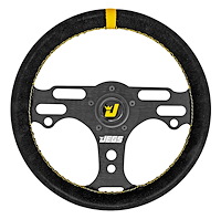 Ultimate Lightweight Suede Grip Racing Steering Wheel [13 in. Dia 3-Spoke]